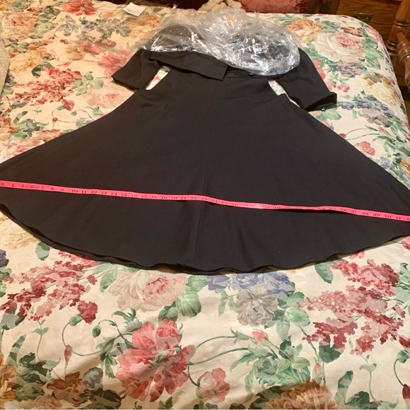 Vintage Dapper Day 2 Piece Dress Suit Petite Retro 40’s Look Black Size 6 EUC - Picture 10 of 11